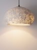 Lampa wisząca biała owalna 45cm designerska nowoczesna do salonu jadalni nad stół Luces Exclusivas
